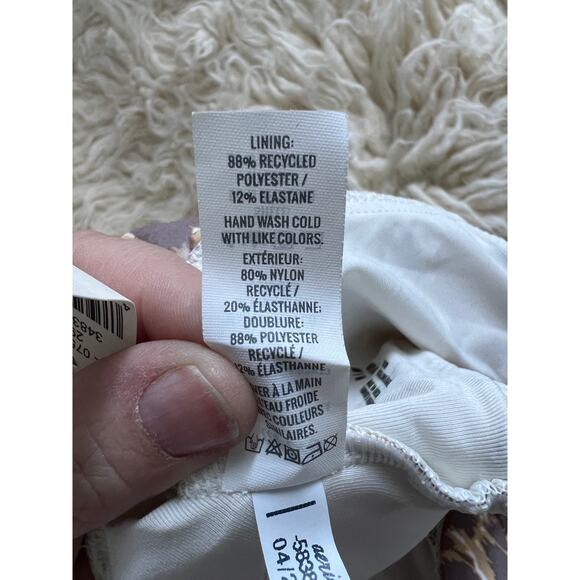 Aerie Leopard Print Bikini Top Size M Scoop Neck Knot Front Swimwear NWT $39.95 - Picture 7 of 8